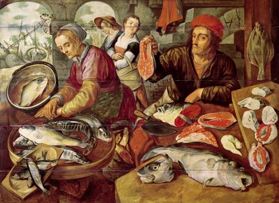 El mercado de pescado de Joachim Bueckelaer